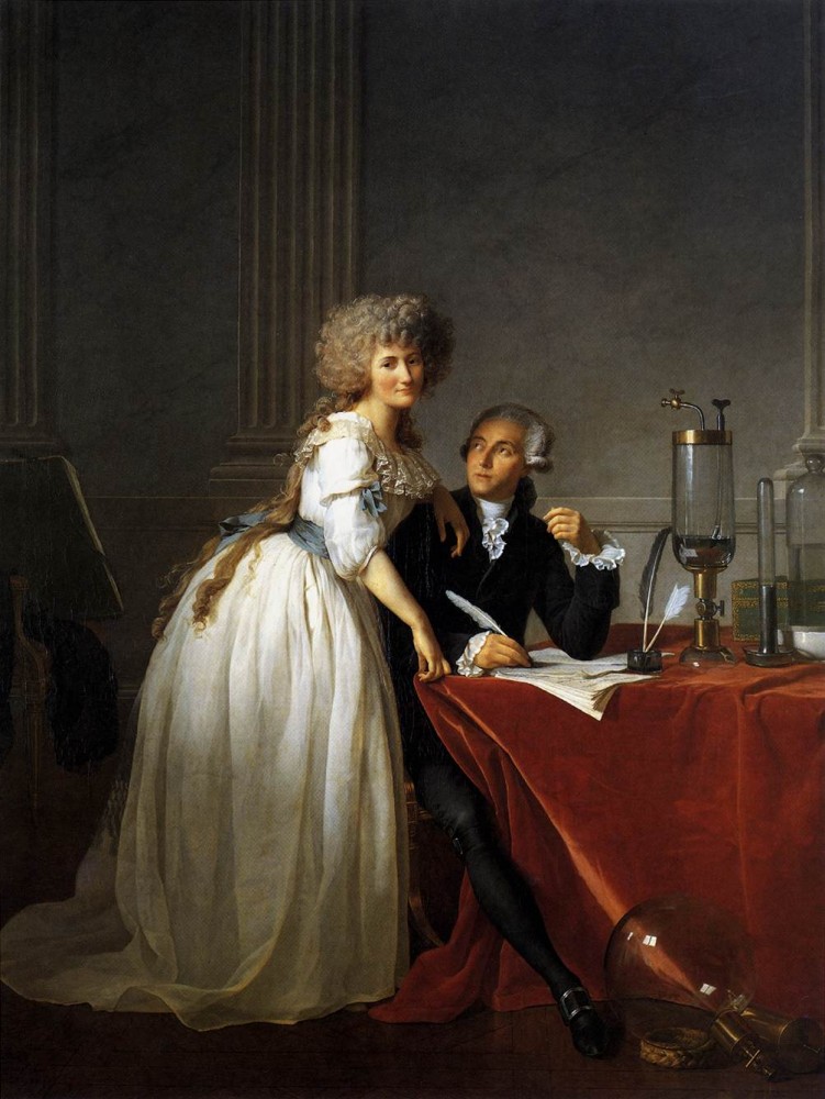 Portrait of Antoine Laurent and Marie Anne Lavoisier by Jacques-Louis David