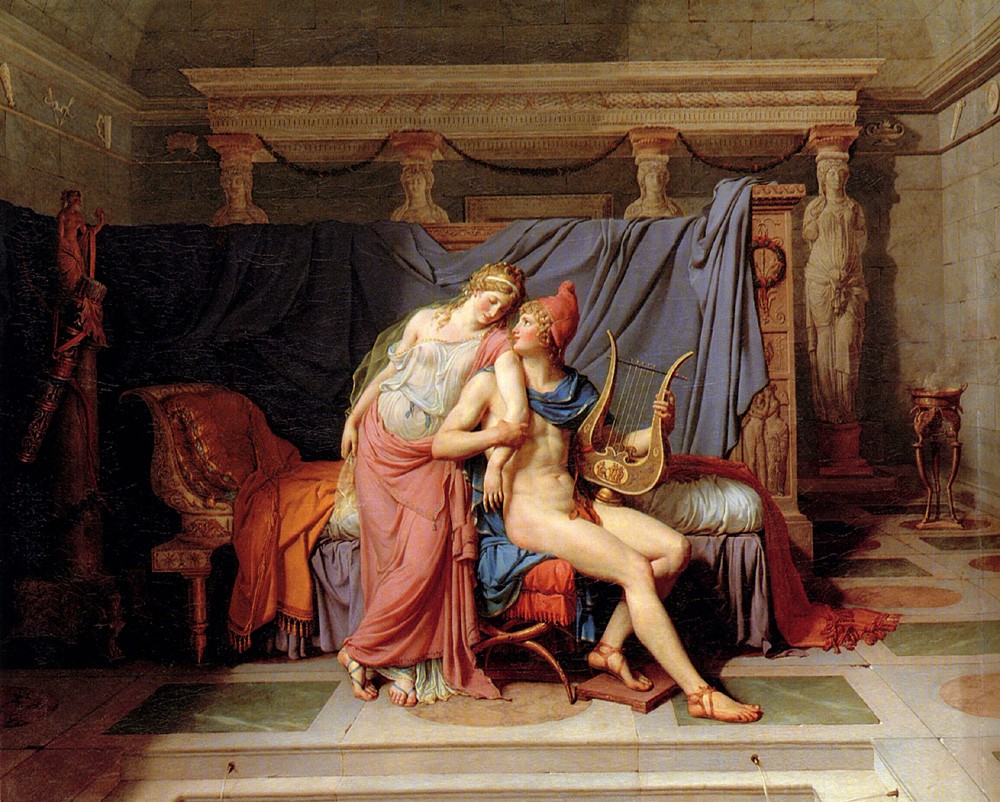 The Courtship of Paris and Helen by Jacques-Louis David