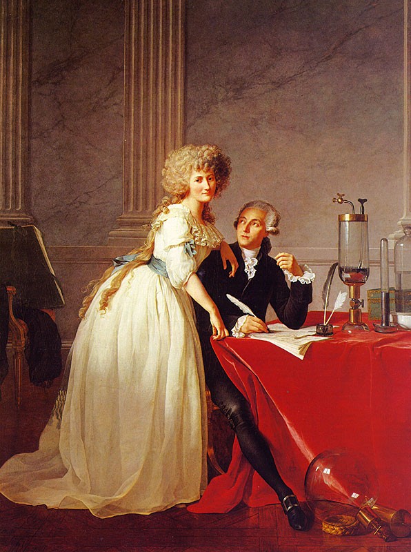 Portrait of Monsieur Lavoisier and His Wife by Jacques-Louis David