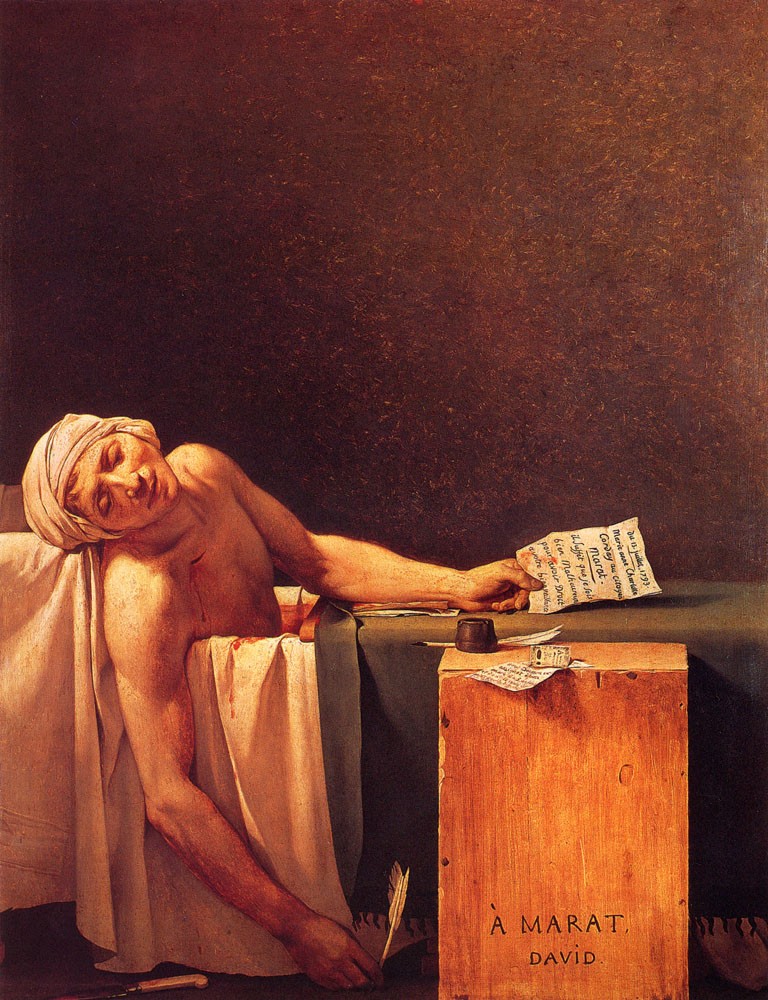 The Death Of Marat by Jacques-Louis David