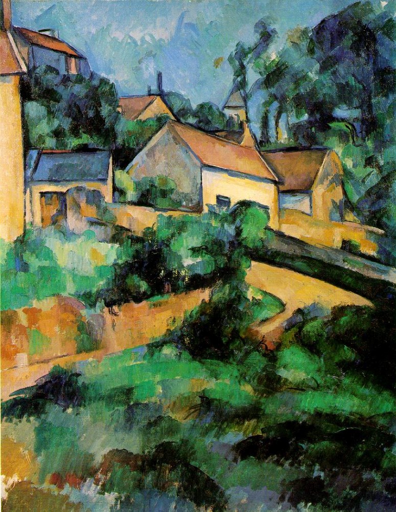 Turning Road at Montgeroult by Paul Cézanne