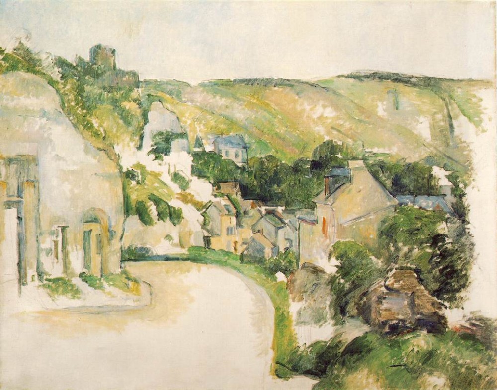 A Turn in the Road at La Roche Guyon by Paul Cézanne