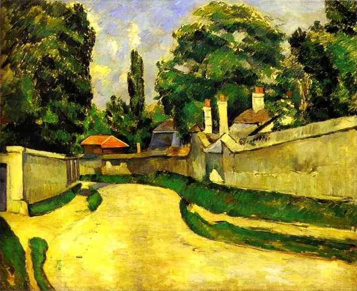 Houses on the Roadside by Paul Cézanne