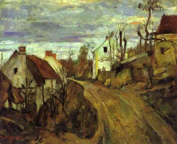 Village Road, Auvers by Paul Cézanne