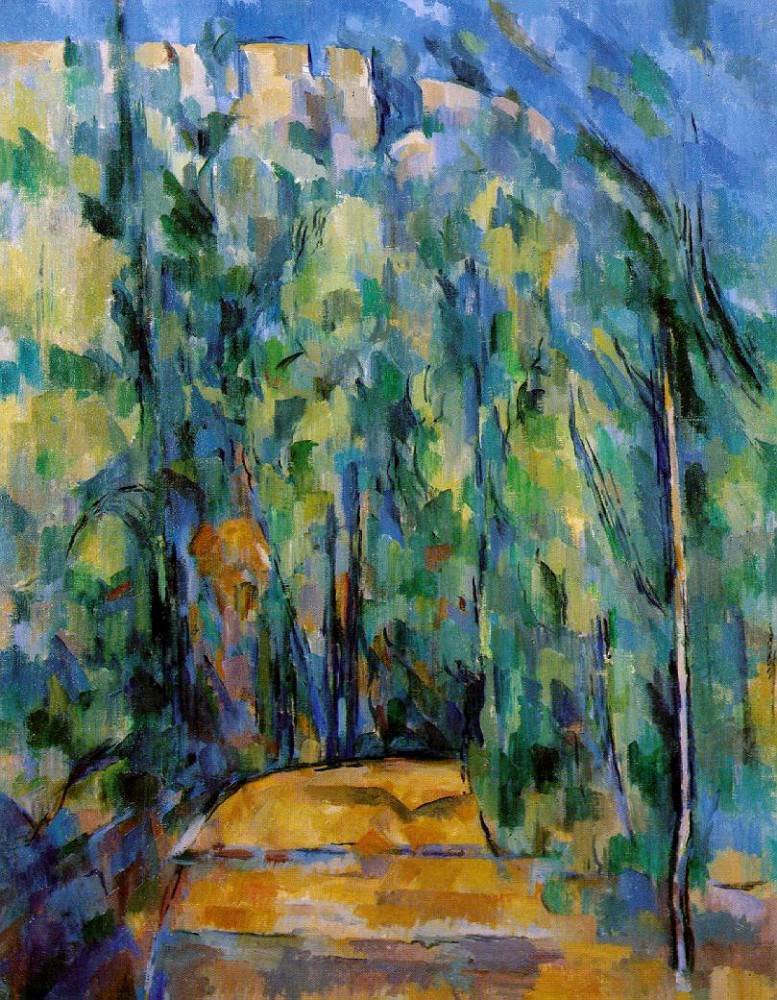 Bend in Forest Road by Paul Cézanne