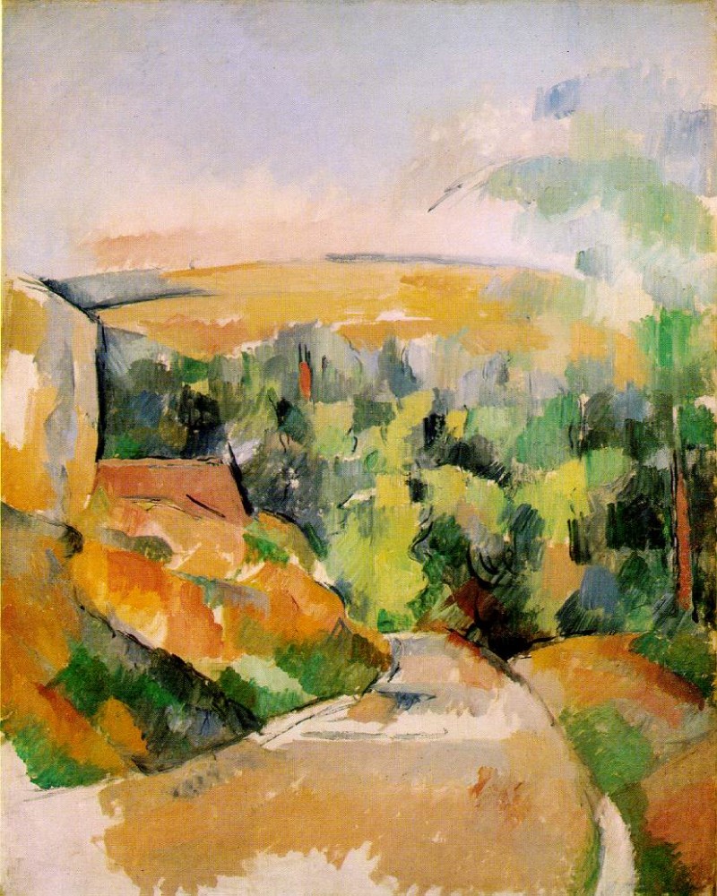Bend in Road by Paul Cézanne
