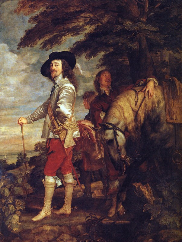 CharlesI King of England at the Hunt by Sir Anthony van Dyck