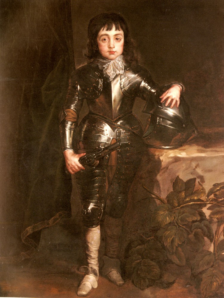 Sir Anthony Van Portrait Of Charles II When Prince Of Wales by Sir Anthony van Dyck