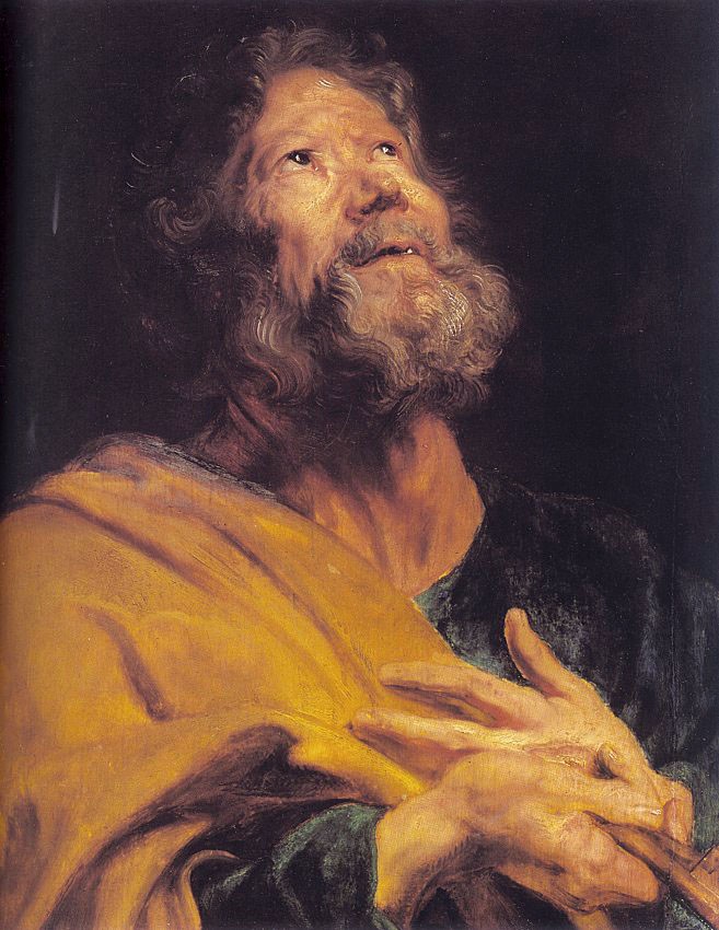 The Penitent Apostle Peter by Sir Anthony van Dyck