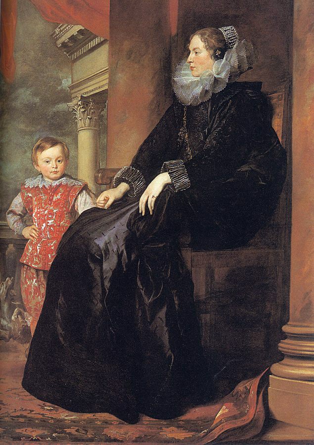 Genoese Noblewoman with her Son by Sir Anthony van Dyck
