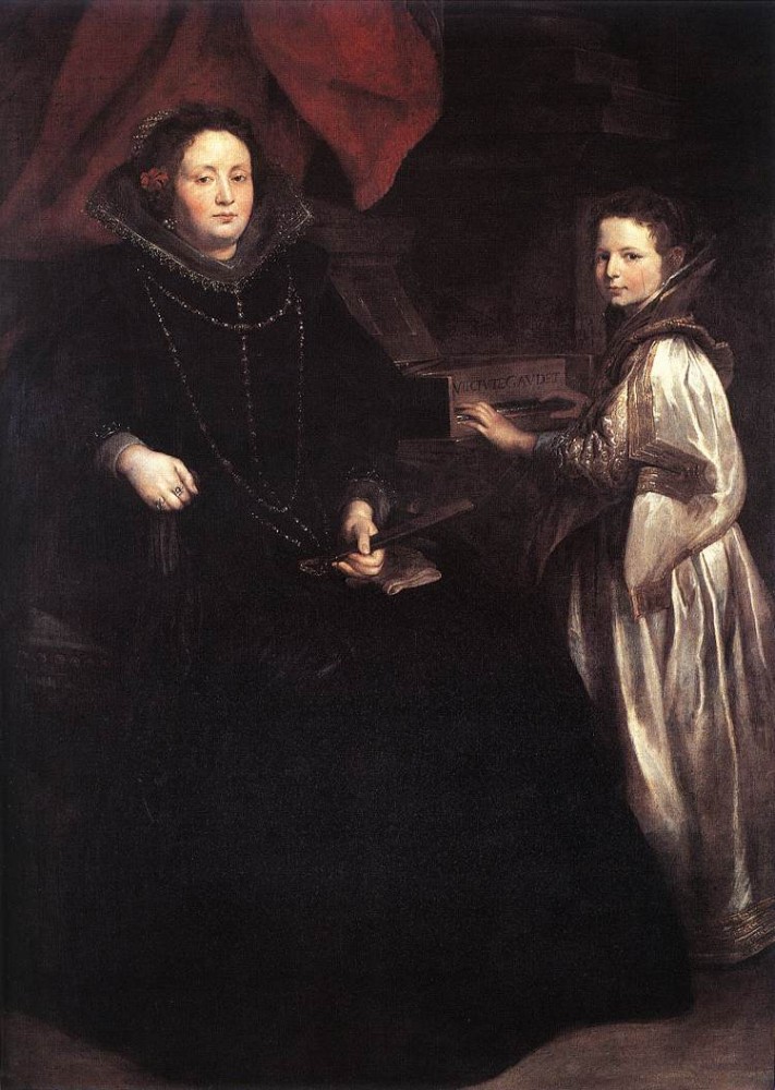 Portrait of Porzia Imperiale and Her Daughter by Sir Anthony van Dyck