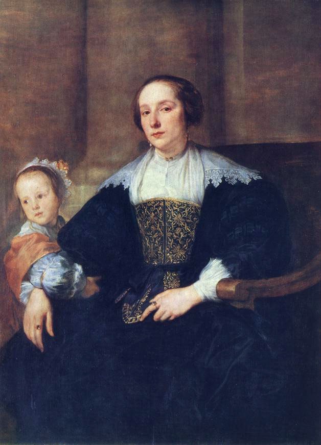 The Wife and Daughter of Colyn de Nole by Sir Anthony van Dyck