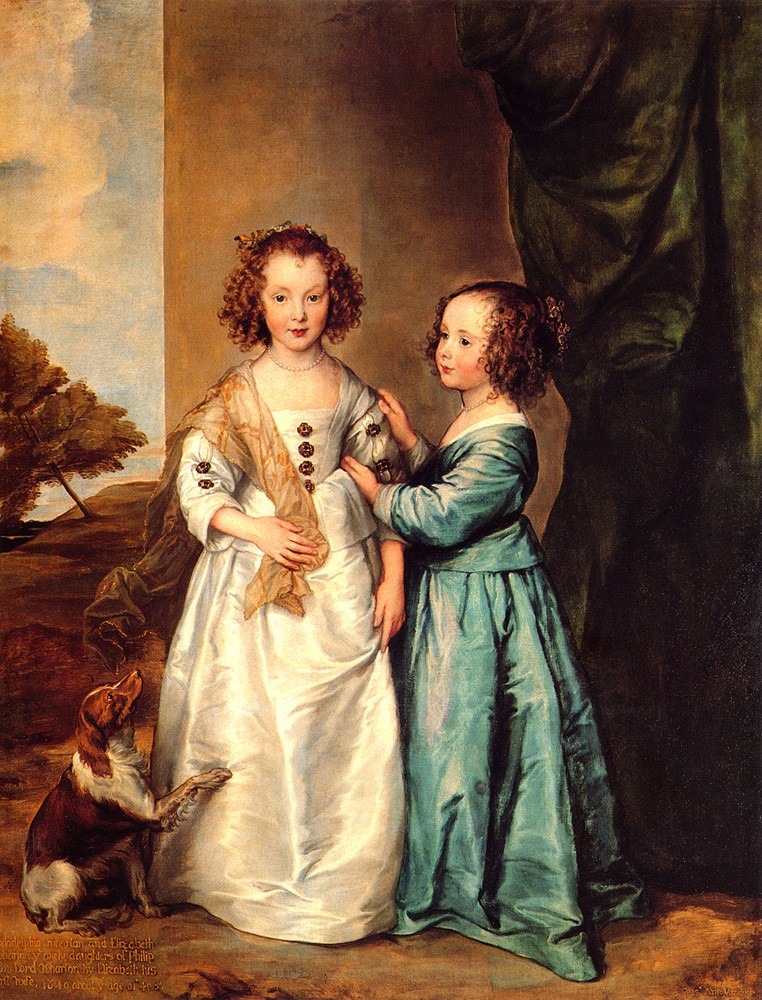 Van Wharton Sisters by Sir Anthony van Dyck