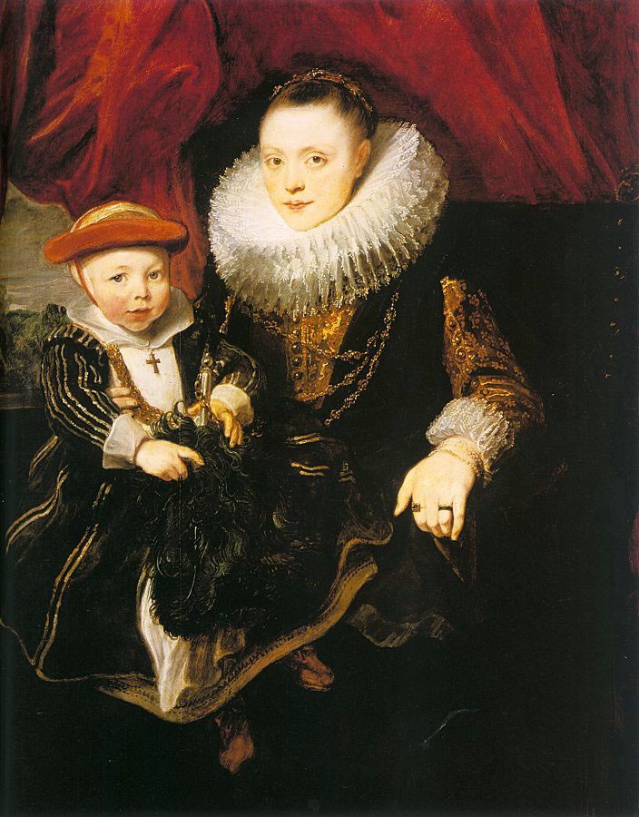 Young Woman with a Child by Sir Anthony van Dyck