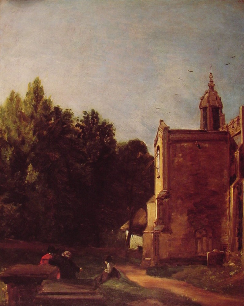 A Church Porch by John Constable