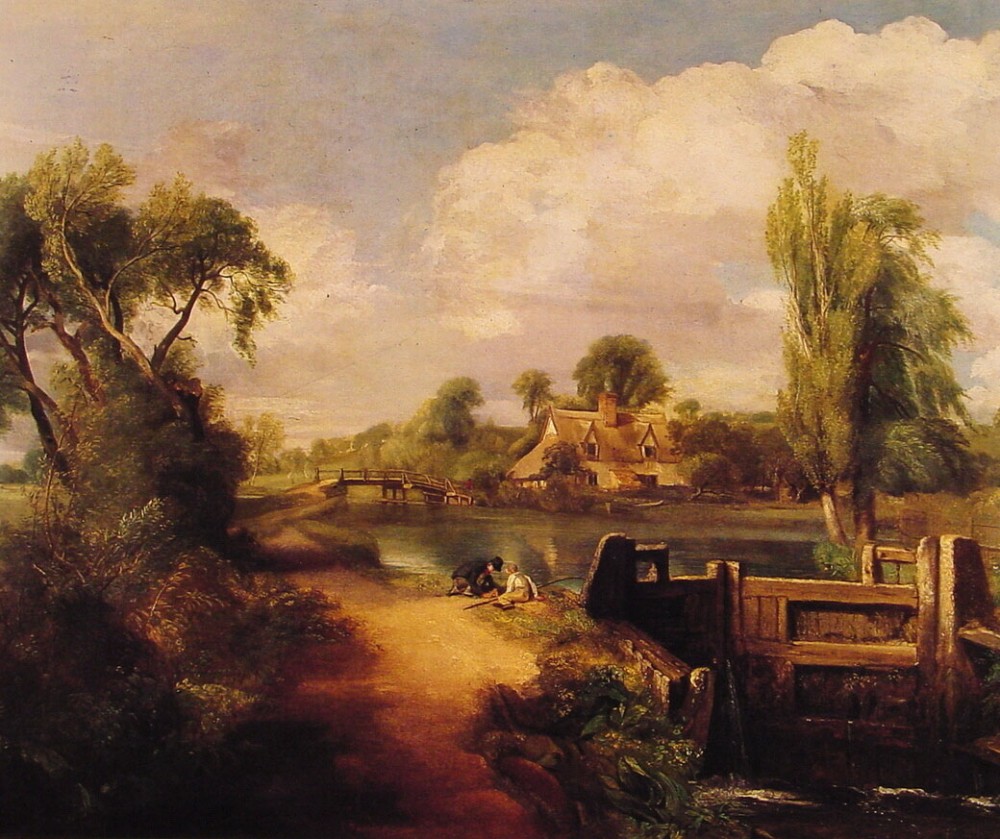 Landscape Boys Fishing by John Constable