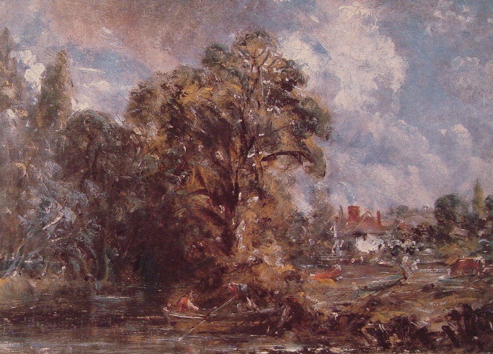 Scene on a River by John Constable