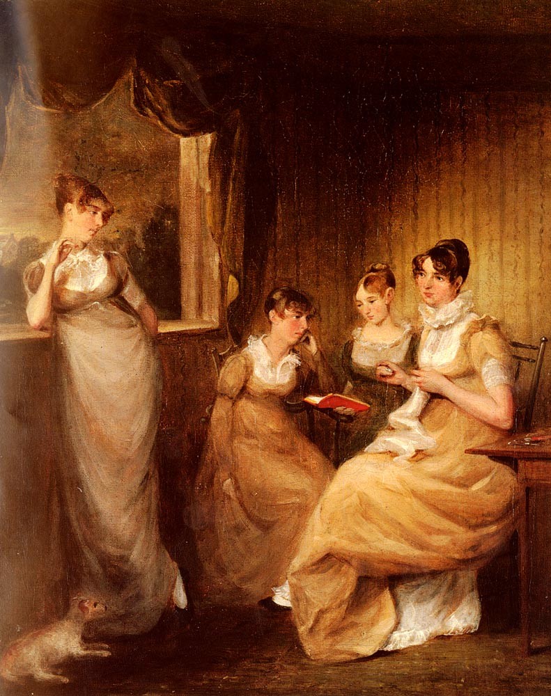Ladies From The Family Of Mr William Mason Of Colchester by John Constable