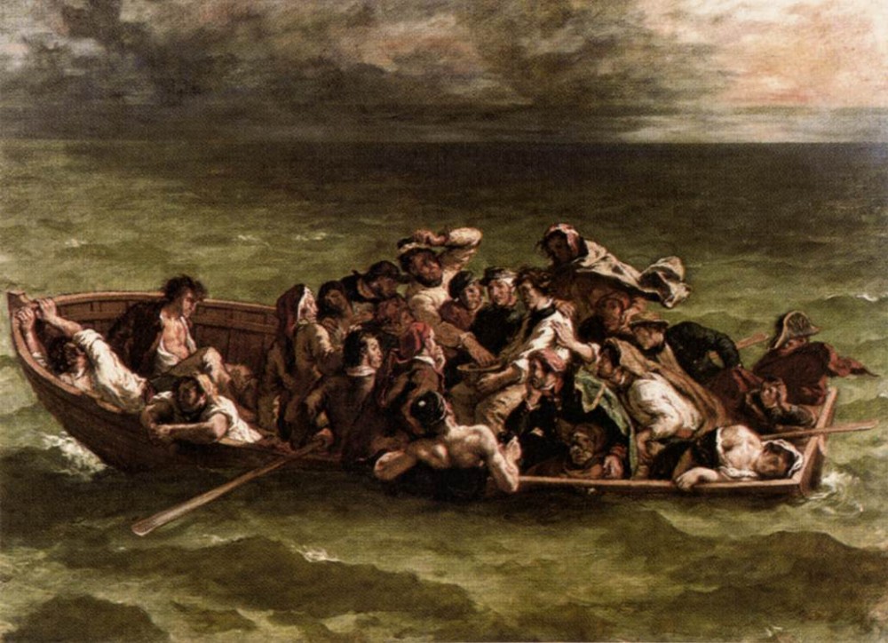 Shipwreck of Don Juan by Ferdinand Victor Eugène Delacroix