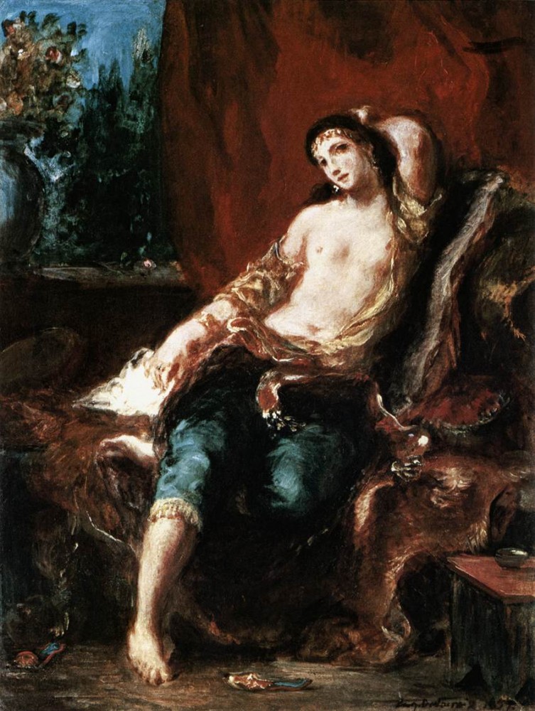 Odalisque by Ferdinand Victor Eugène Delacroix