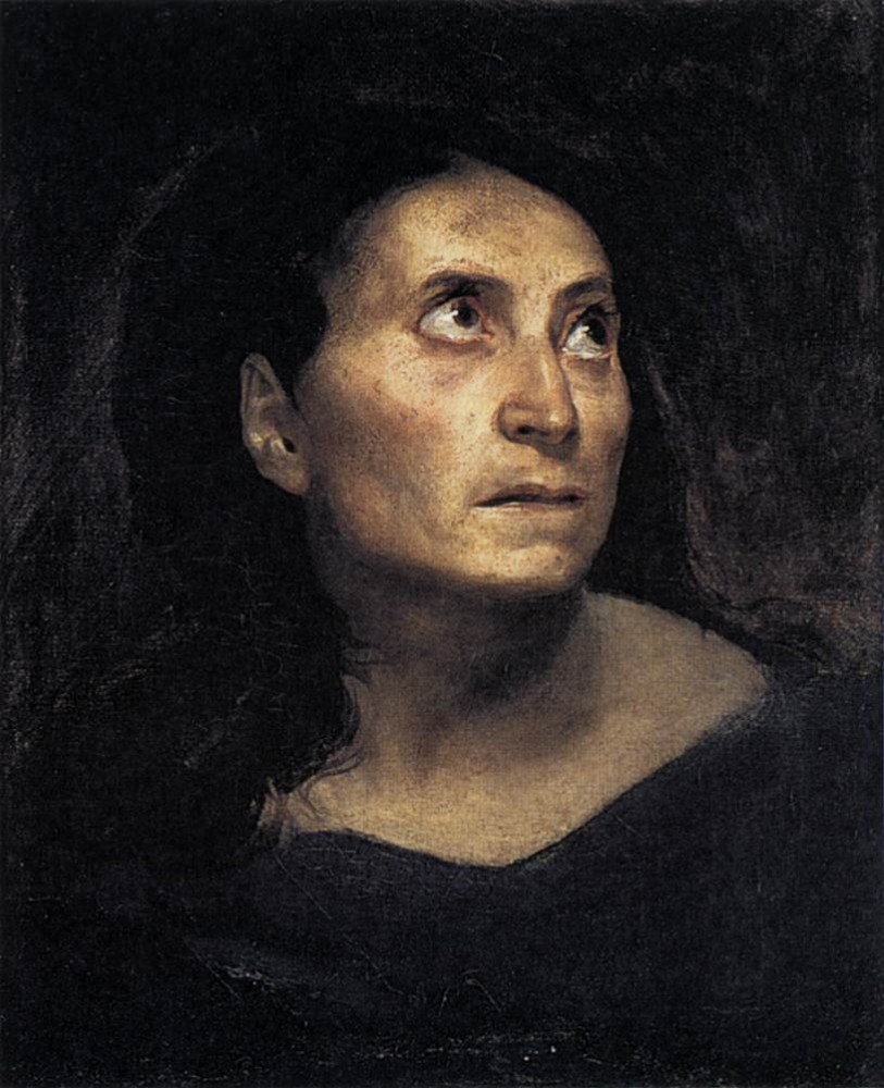 A Mad Woman by Ferdinand Victor Eugène Delacroix