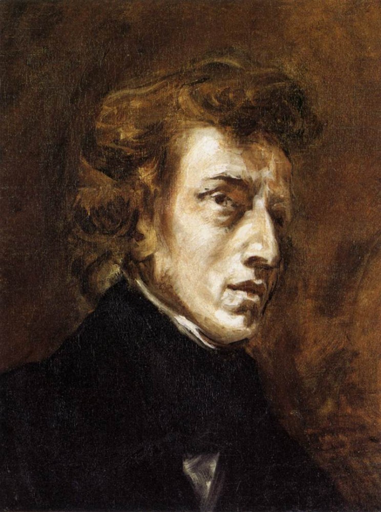 Frederic Chopin by Ferdinand Victor Eugène Delacroix