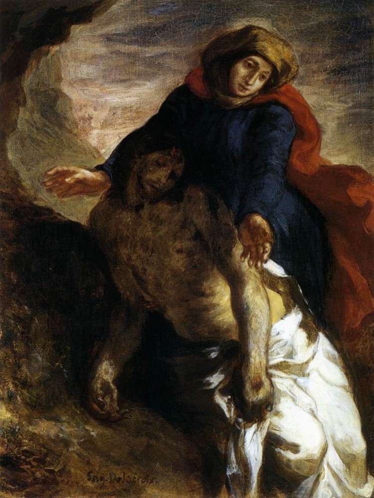 Pieta by Ferdinand Victor Eugène Delacroix