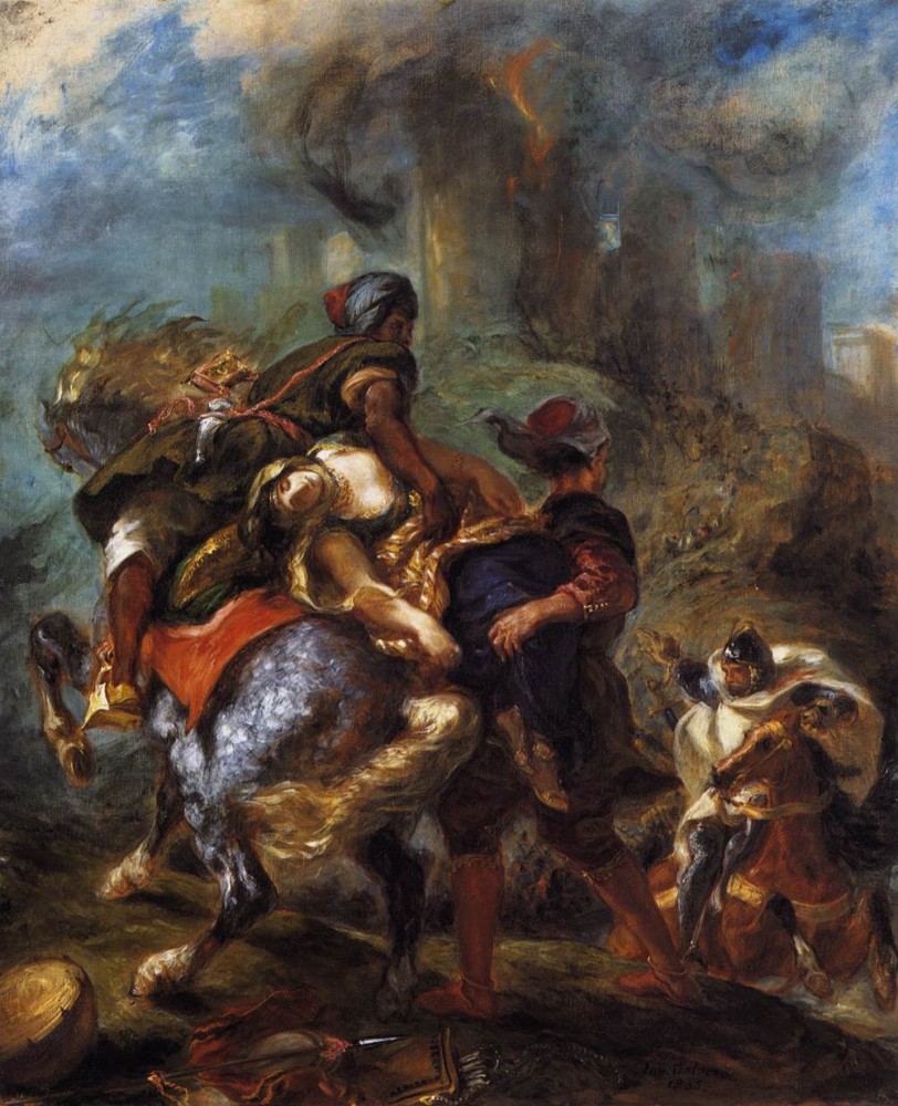The Abduction of Rebecca by Ferdinand Victor Eugène Delacroix