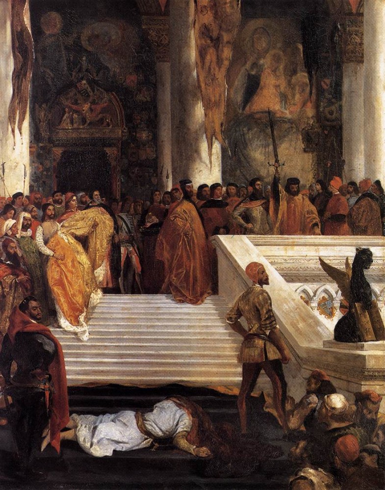 The Execution Doge Marino Faliero by Ferdinand Victor Eugène Delacroix