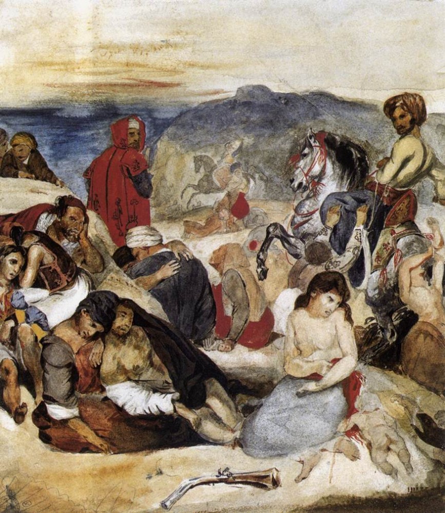 The Massacre of Chios by Ferdinand Victor Eugène Delacroix