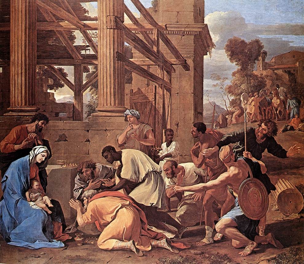 Adoration Of The Magi by Nicolas Poussin