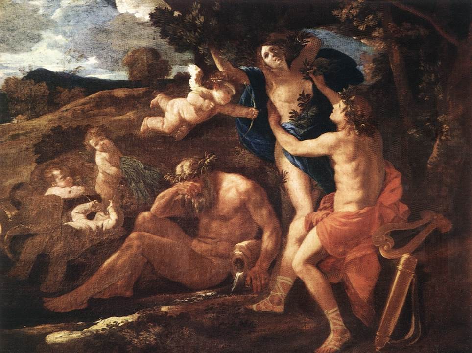 Apollo And Daphne by Nicolas Poussin