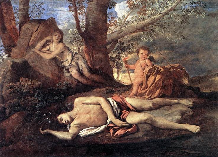 Echo Narcissus by Nicolas Poussin