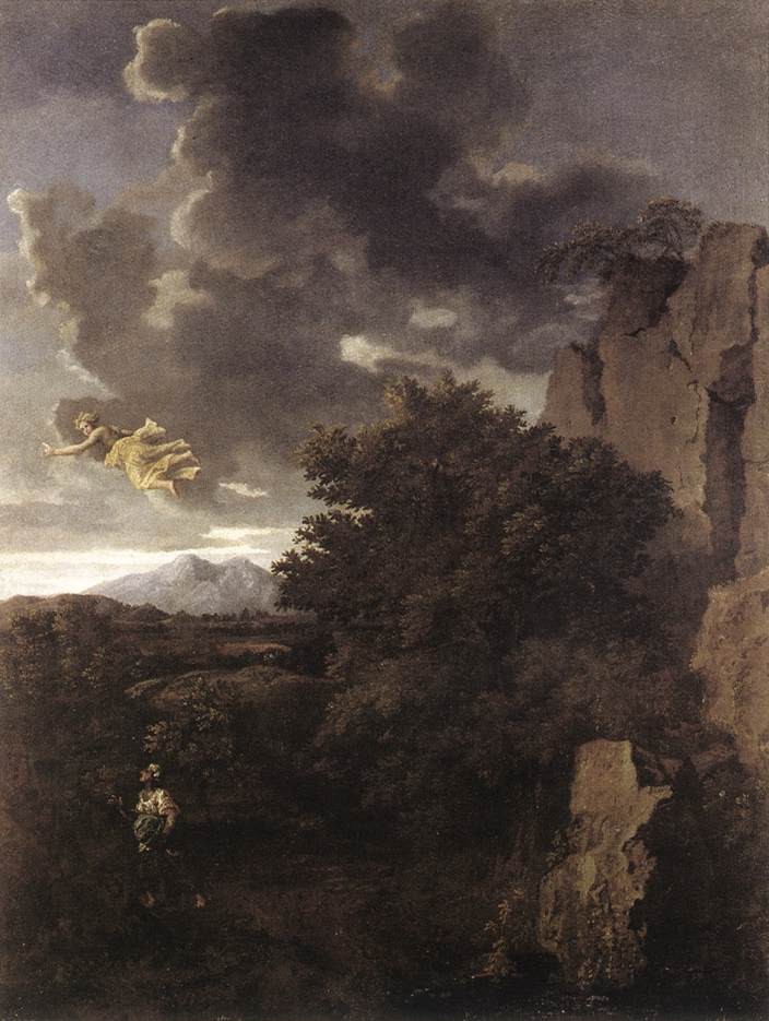 Hagar And The Angel by Nicolas Poussin