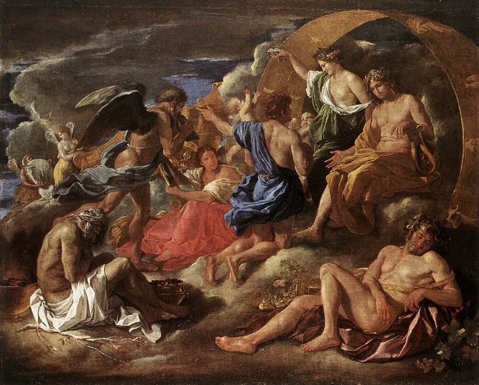 Helios And Phaeton With Saturn And The Four Seasons by Nicolas Poussin