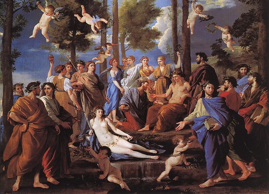 Parnassus by Nicolas Poussin