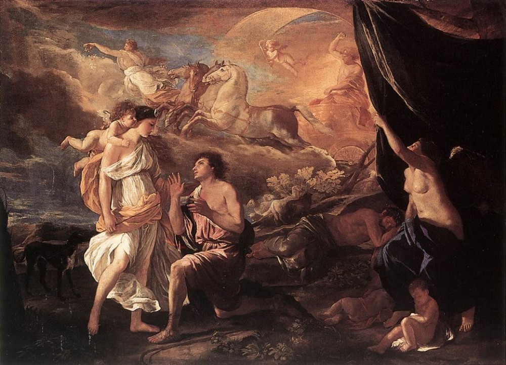Selene and Endymion by Nicolas Poussin