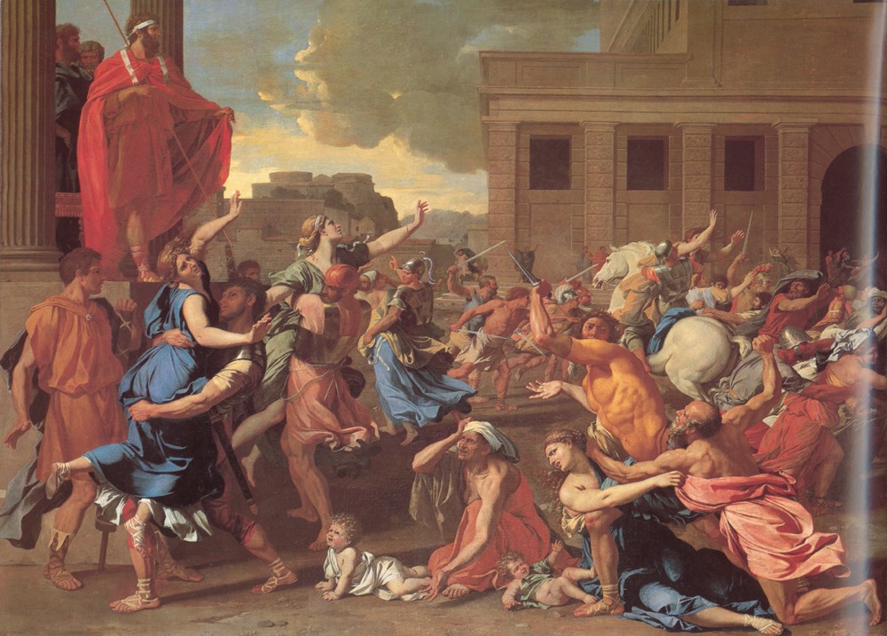 The Rape of the Sabine Women by Nicolas Poussin