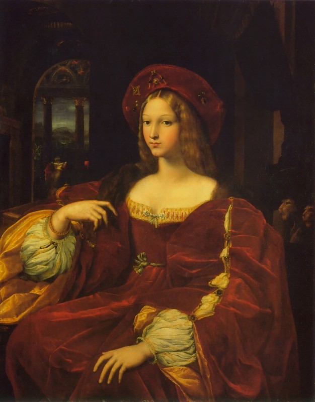 Joanna of Aragon by Raffaello Sanzio da Urbino