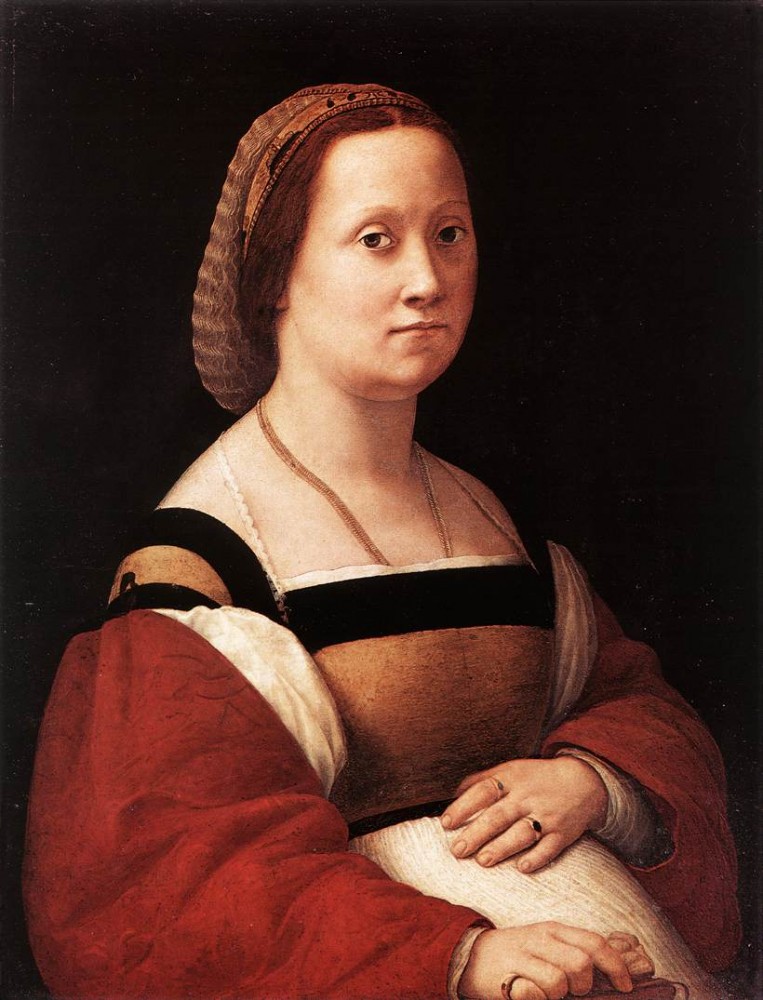 Portrait of a Woman (La Donna Gravida) by Raffaello Sanzio da Urbino