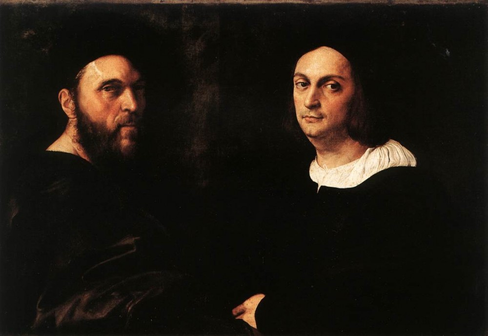 Double Portrait by Raffaello Sanzio da Urbino