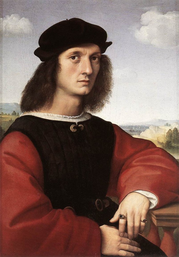 Portrait of Agnolo Doni by Raffaello Sanzio da Urbino