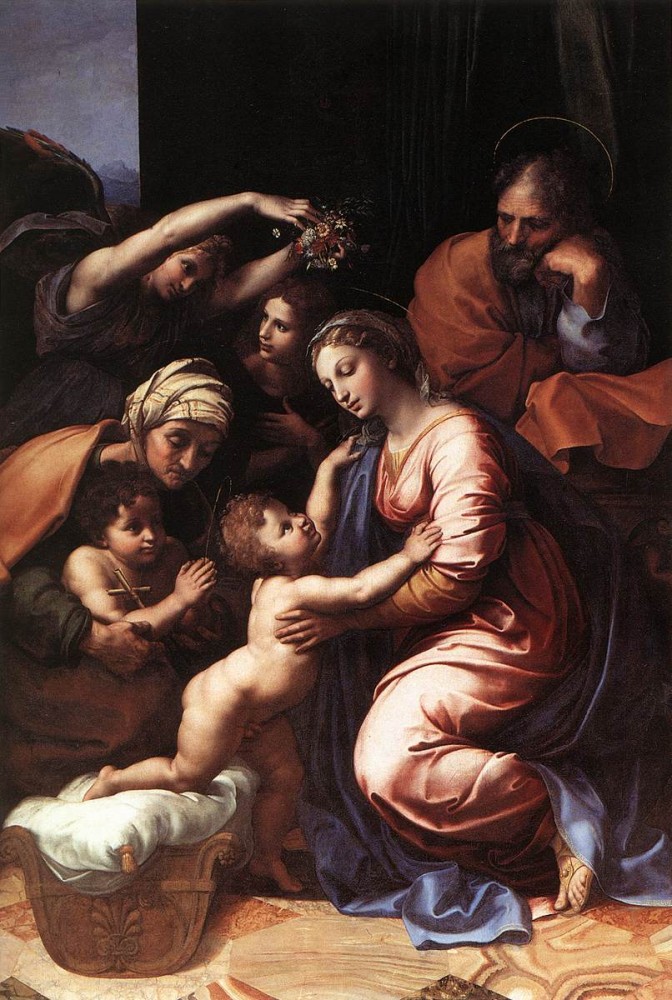 The Holy Family by Raffaello Sanzio da Urbino