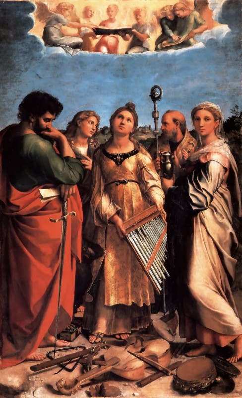 The Saint Cecilia Altarpiece by Raffaello Sanzio da Urbino