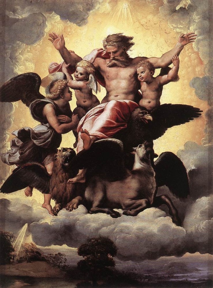 The Vision of Ezekiel by Raffaello Sanzio da Urbino