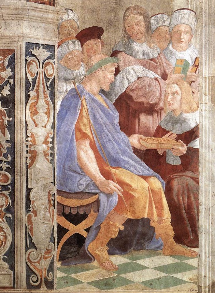 Justinian Presenting the Pandects to Trebonianus by Raffaello Sanzio da Urbino
