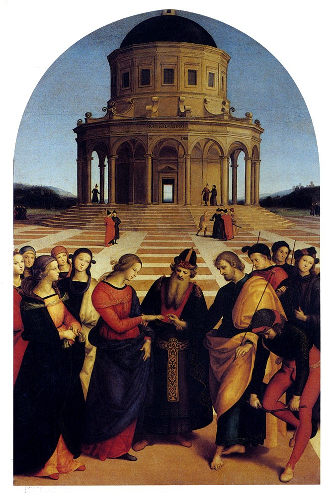 Marriage Of The Virgin by Raffaello Sanzio da Urbino