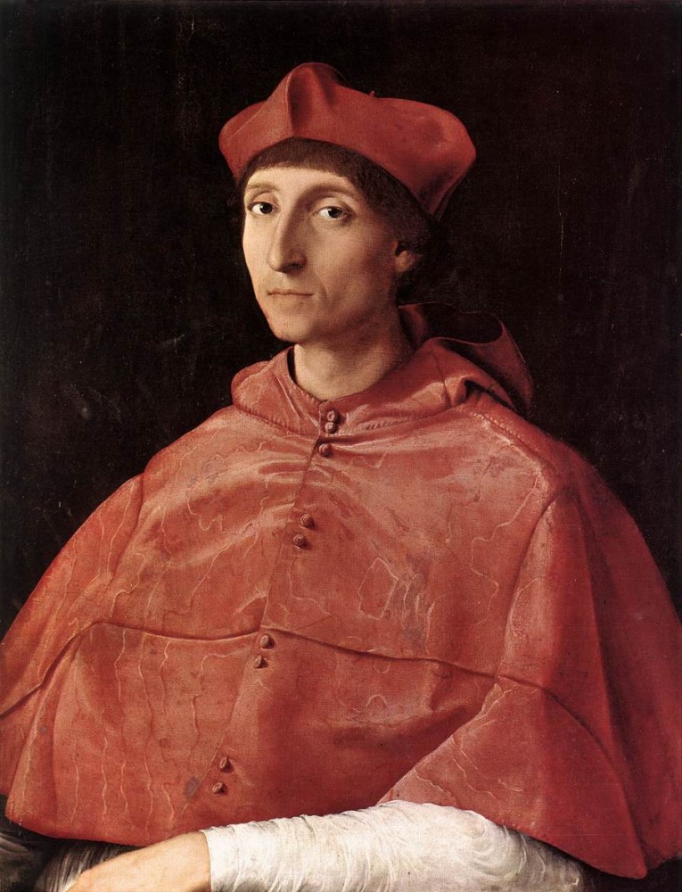 Portrait of a Cardinal by Raffaello Sanzio da Urbino