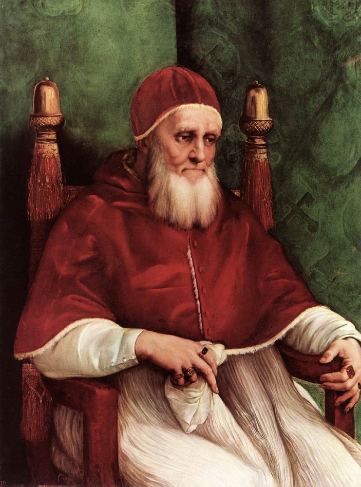 Portrait of Julius II by Raffaello Sanzio da Urbino