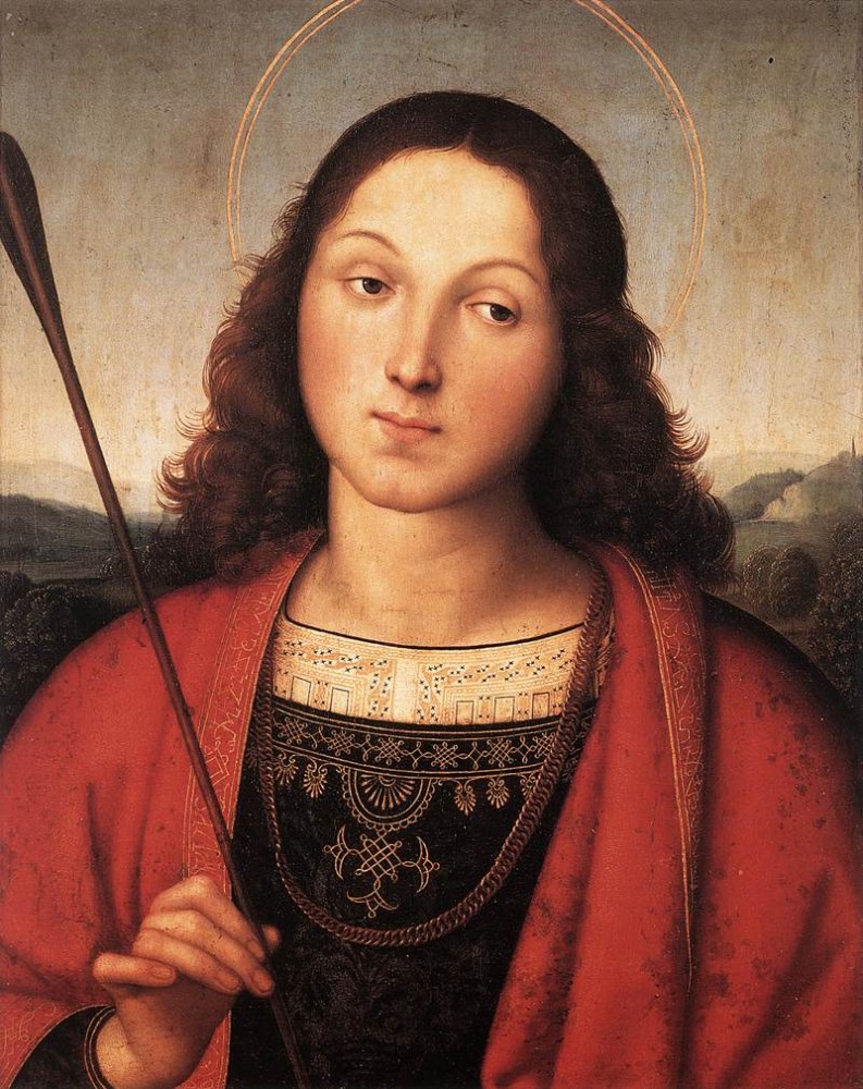 St Sebastian by Raffaello Sanzio da Urbino